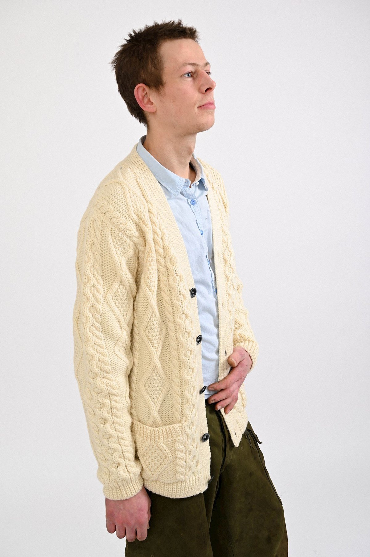 Howlin' Blind Flowers Cardigan - Ecru - Image 3 of 4