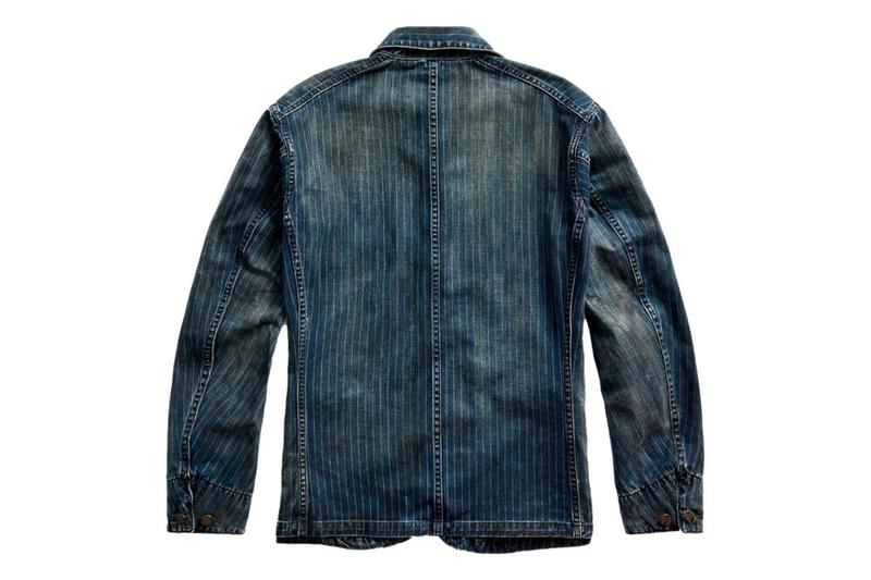 ジャケット・アウター RRL BLACK INDIGO JASPE DENIM COVERALL rrl-Winfield-Wash-Indigo-Denim