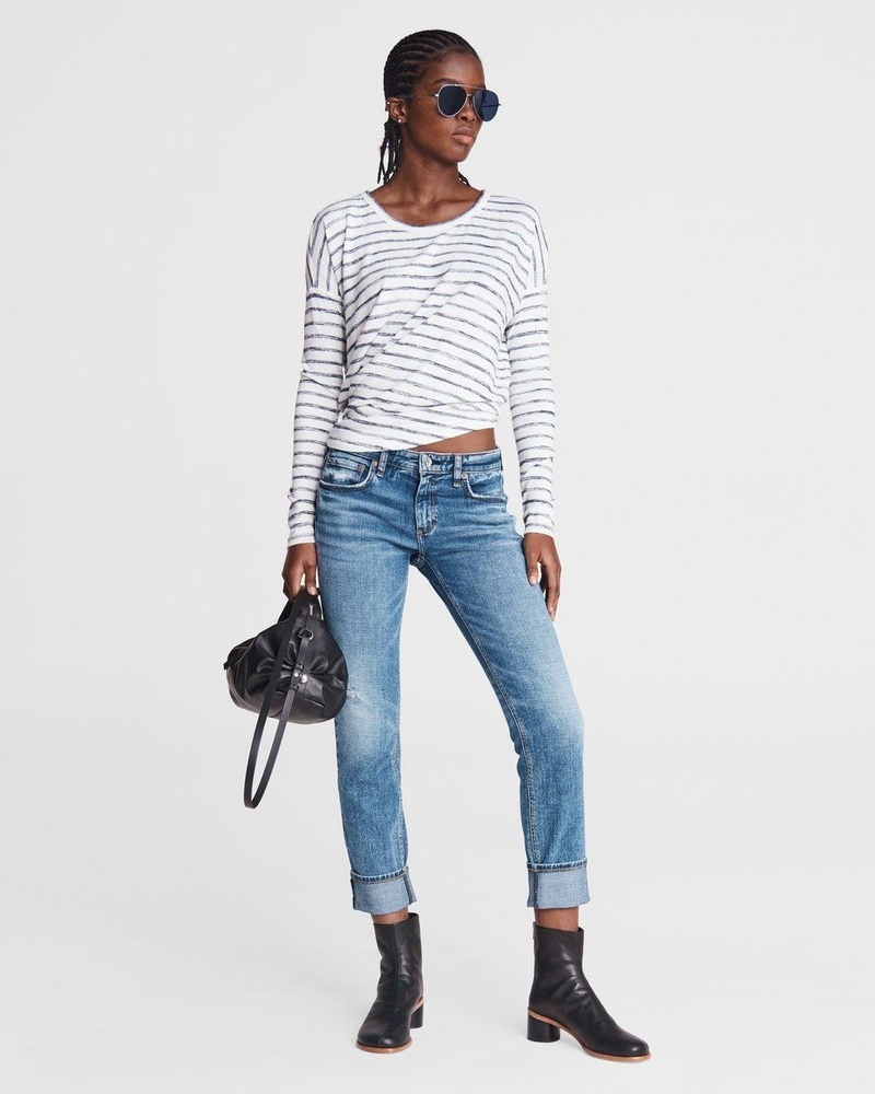 Rag Bone DRE LOW-RISE SLIM BOYFRIEND NORWALK - Main Image