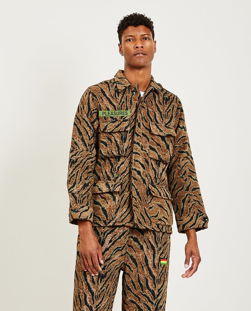 PLEASURES Jungle Jacket - brown | Garmentory