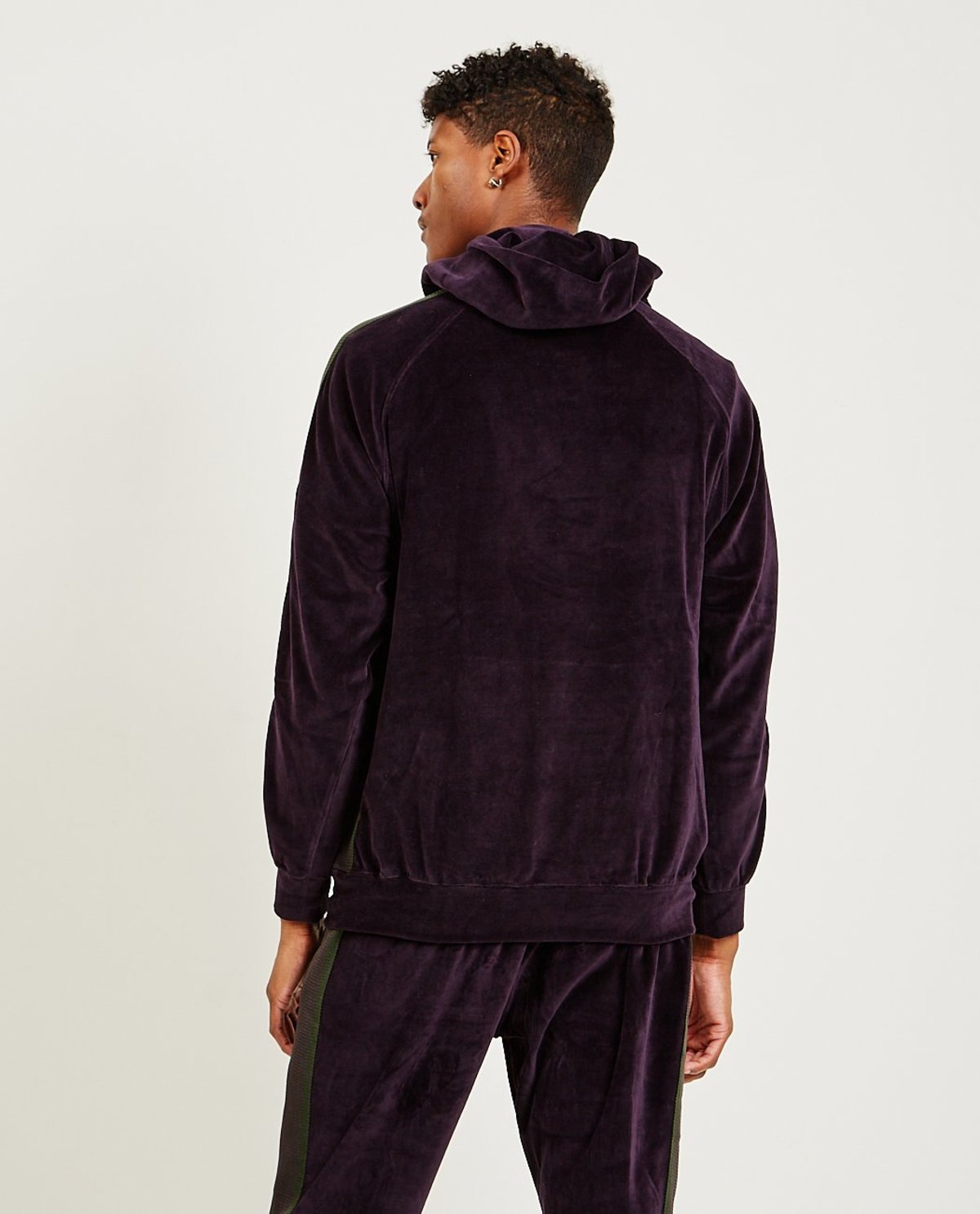★人気★【Needles】 Track Hoodi.e Velour Purple Track-Hoody-Velour-