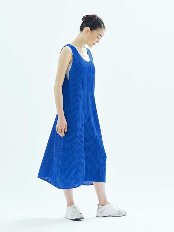 open lace back dress Pleated Plain Abaya (Earth) 60 main image 1