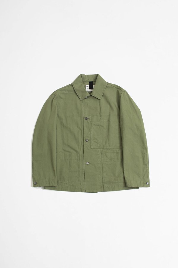 Margaret Howell Big pocket compact cotton drill jacket - khaki