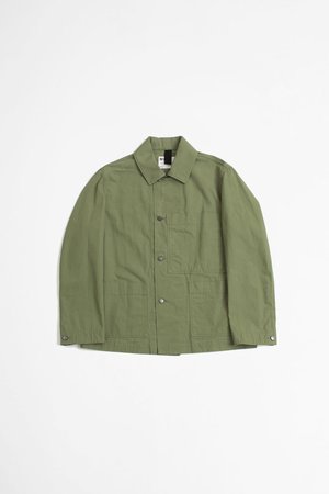 Margaret Howell Big pocket compact cotton drill jacket - khaki