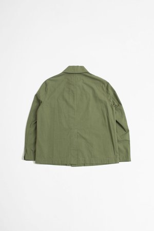 Margaret Howell Big pocket compact cotton drill jacket - khaki