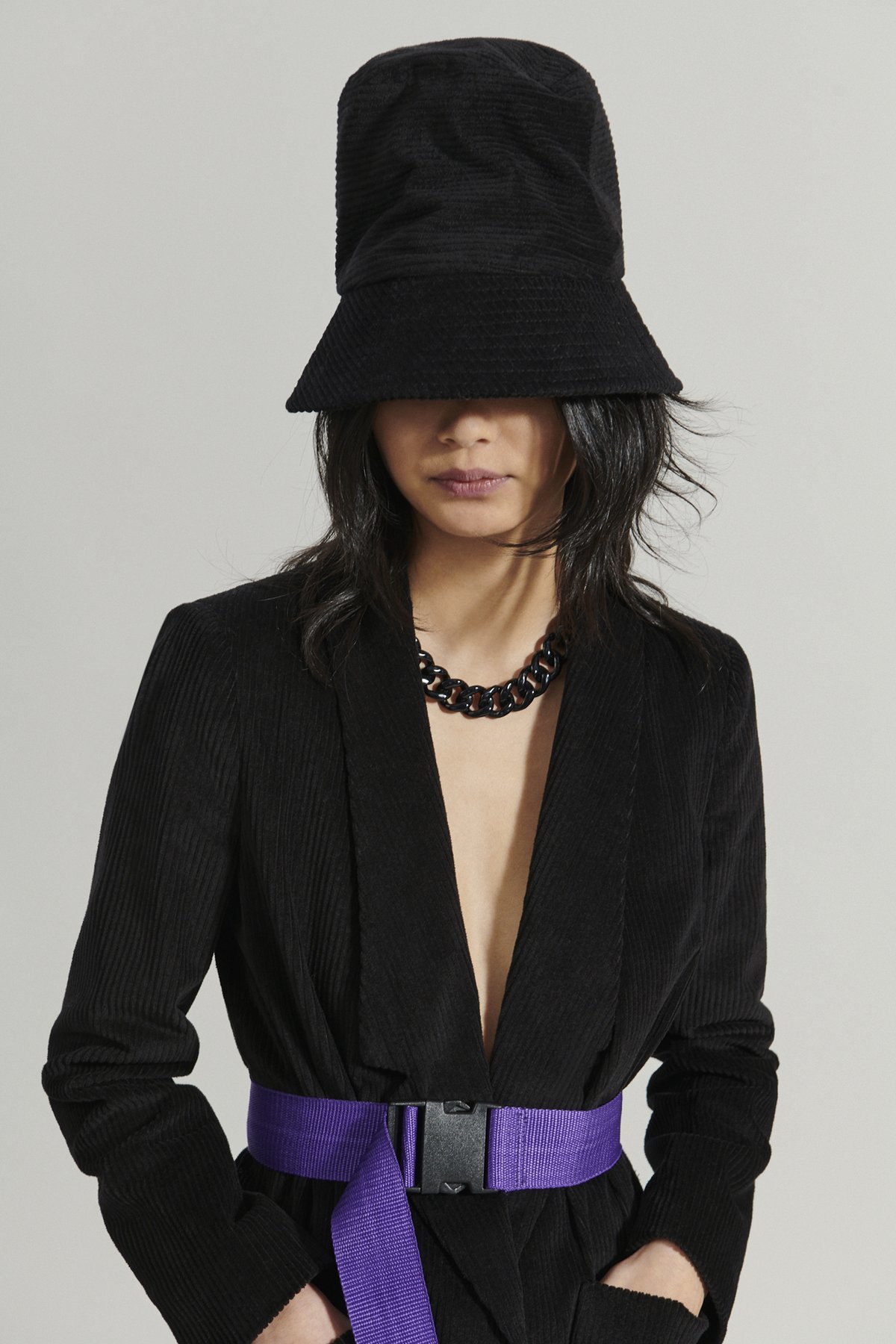 Nwt Rachel Comey Brown and Black Houndstooth Bucket Hat Tulip Bucket Hat main image 2