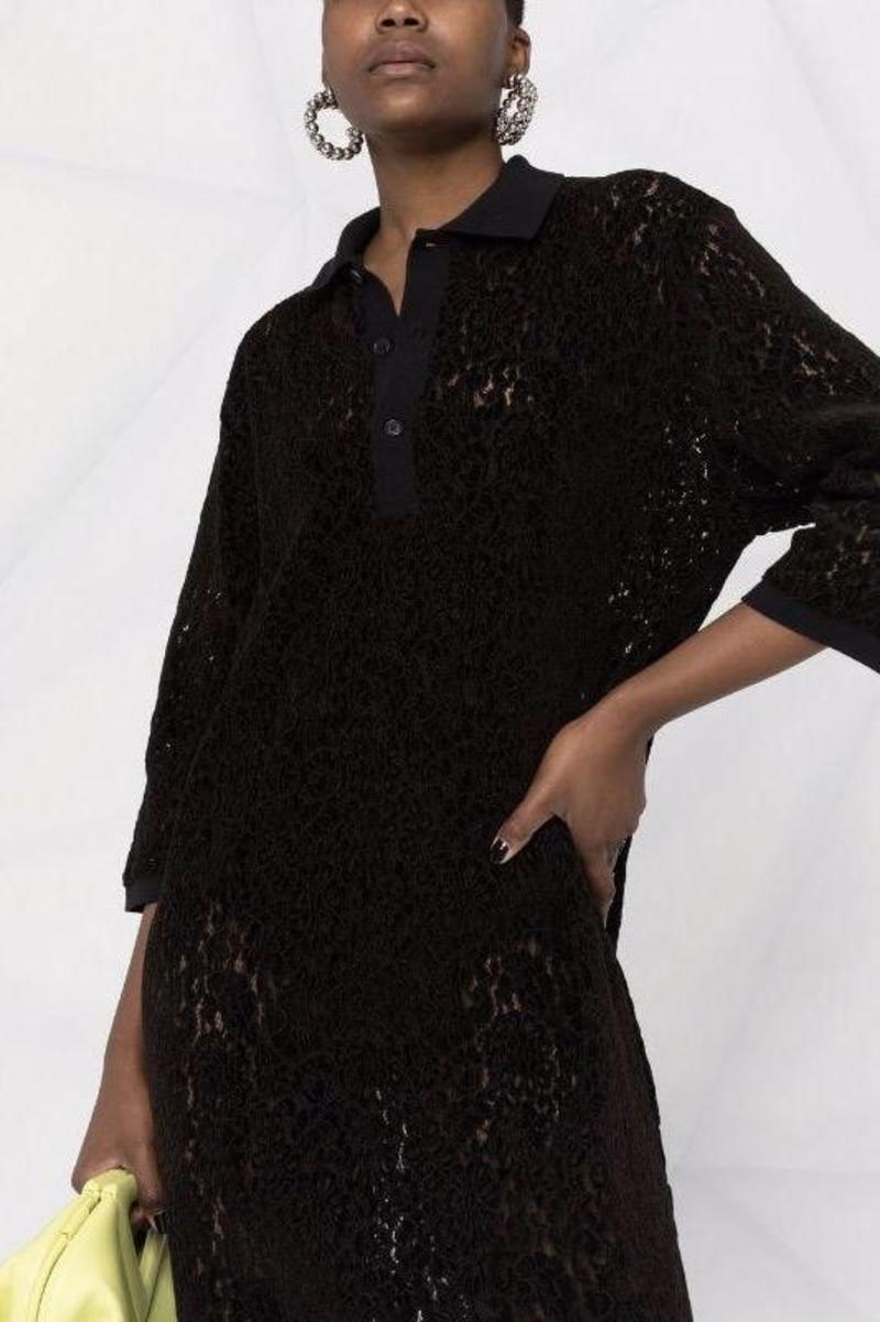 Henrik Vibskov Polo Lace Dress - Black | Garmentory
