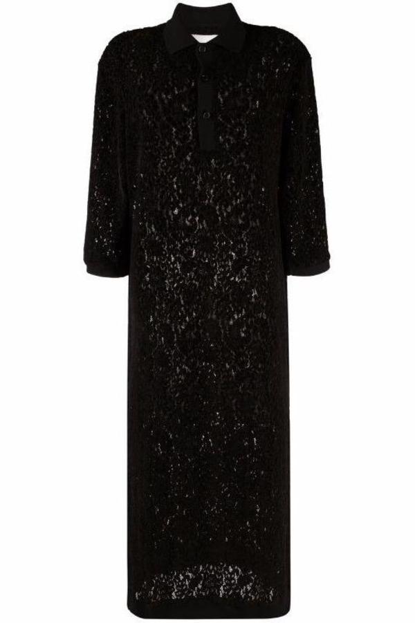 Henrik Vibskov Polo Lace Dress - Black | Garmentory