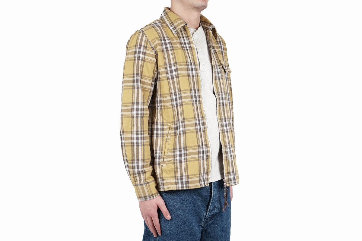 Remi Relief 12OZ CPO CHECK JACKET - YELLOW - Image 1 of 13