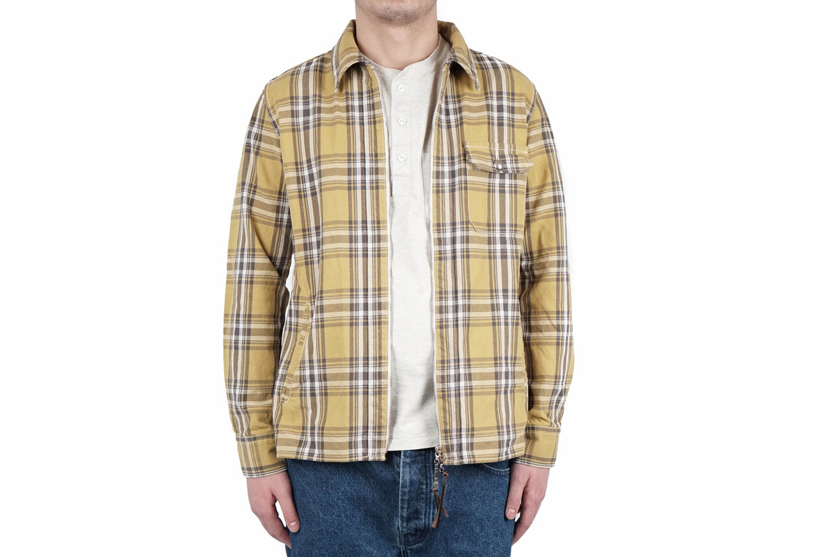 Remi Relief 12OZ CPO CHECK JACKET - YELLOW - Image 2 of 13