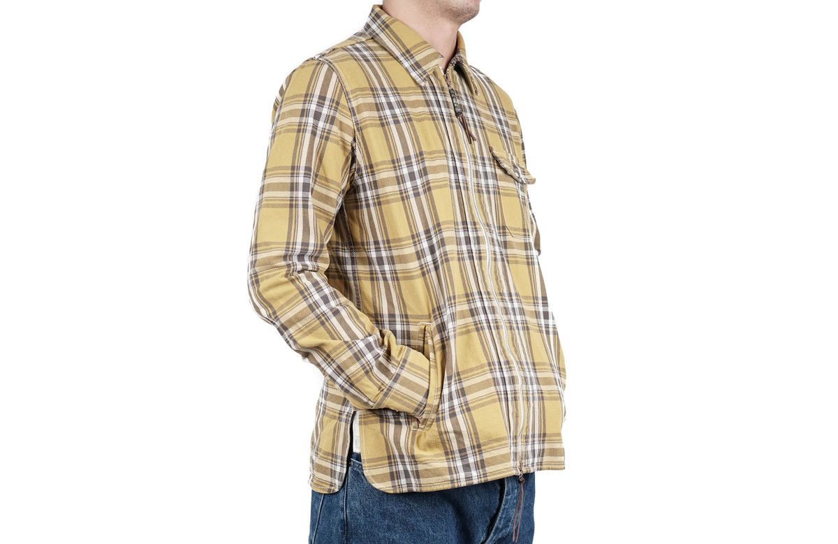 Remi Relief 12OZ CPO CHECK JACKET - YELLOW - Image 5 of 13