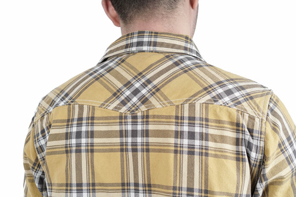 Remi Relief 12OZ CPO CHECK JACKET - YELLOW