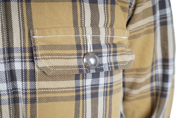 Remi Relief 12OZ CPO CHECK JACKET - YELLOW