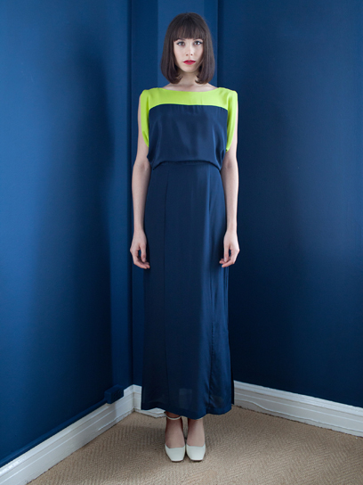 Wren Maxi Contrast Kimono Dress Wren Maxi Contrast Kimono Dress