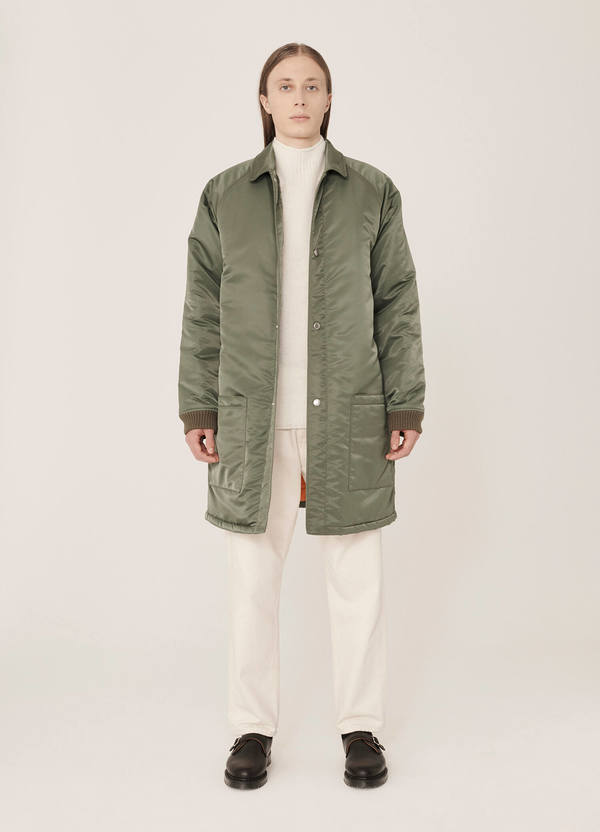YMC Jocks MA1 Nylon Coat - Olive | Garmentory