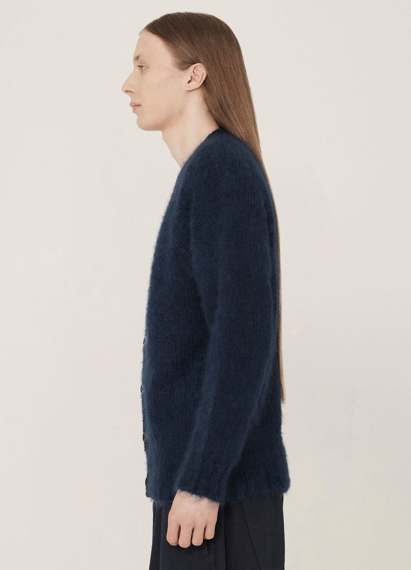 トップス ymc sid mohair cardigan navy YMC Sid Mohair Cardigan - Navy | Garmentory