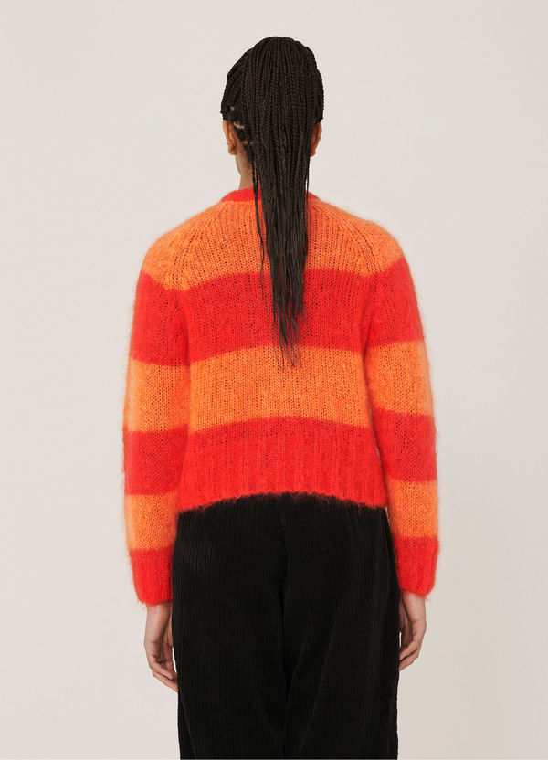 YMC Foxtail Mohair Cardigan - Red 