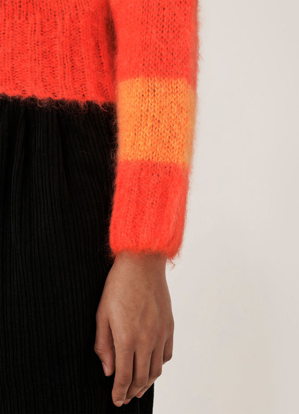 YMC Foxtail Mohair Cardigan - Red 