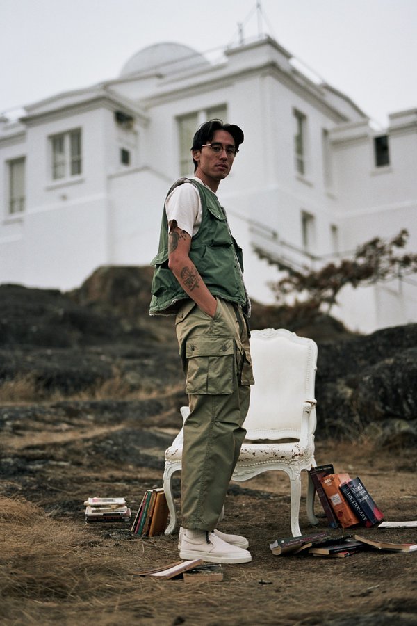 Engineered Garments Olive PC Poplin Cover Vest | Garmentory