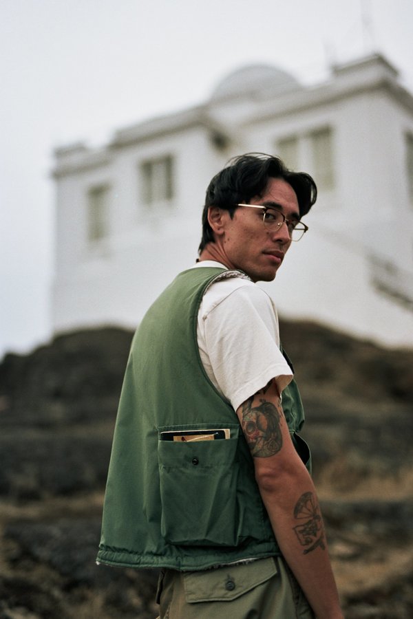 Engineered Garments Olive PC Poplin Cover Vest | Garmentory