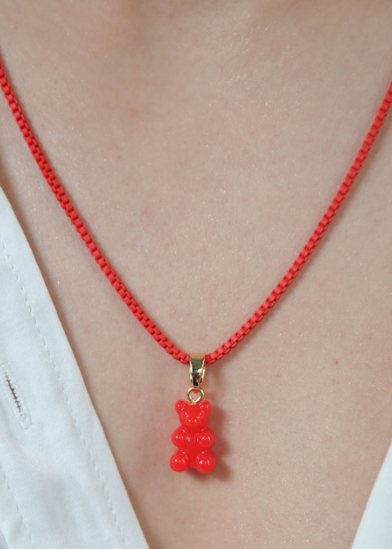 CRYSTAL HAZE ◆ PENDANT_NOSTALGIA BEAR PAVE SANGRIA Pave Nostalgia bear – Crystal Haze Jewelry