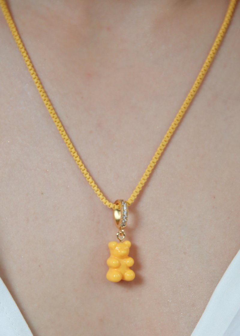 CRYSTAL HAZE ◆ PENDANT_NOSTALGIA BEAR PAVE NYC TAXI YELLOW image_46fea5cb-b224-4ec2-8f0d-