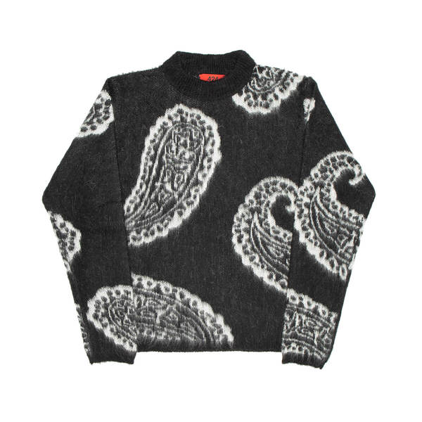 424 Paisley Sweater - Black | Garmentory