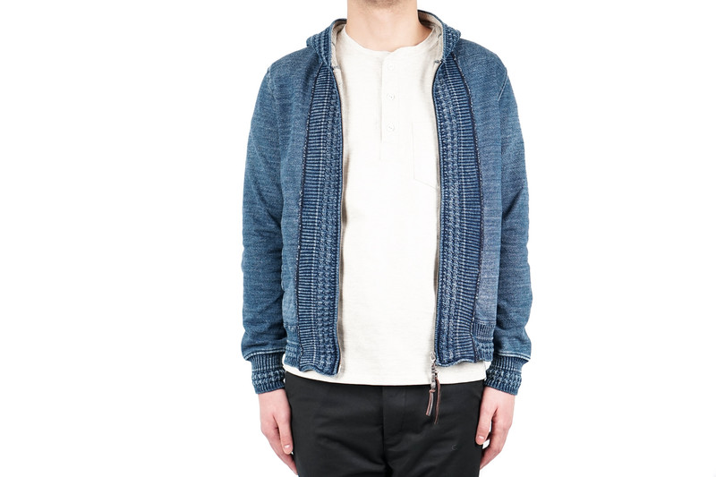 【REMI RELIEF】Nylon Zip Hood Blouson REMI RELIEF - SP finished Zip Hoodie with brushed-lining