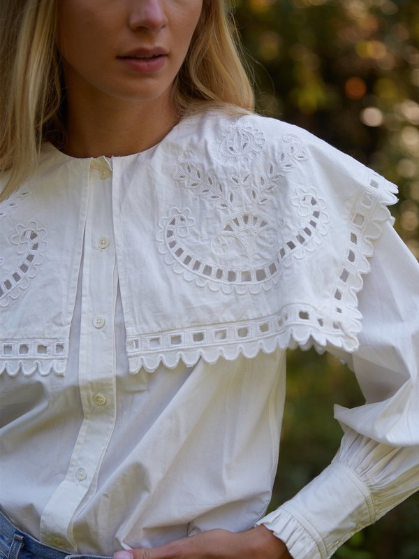 Sea NY Santos Blouse - White | Garmentory