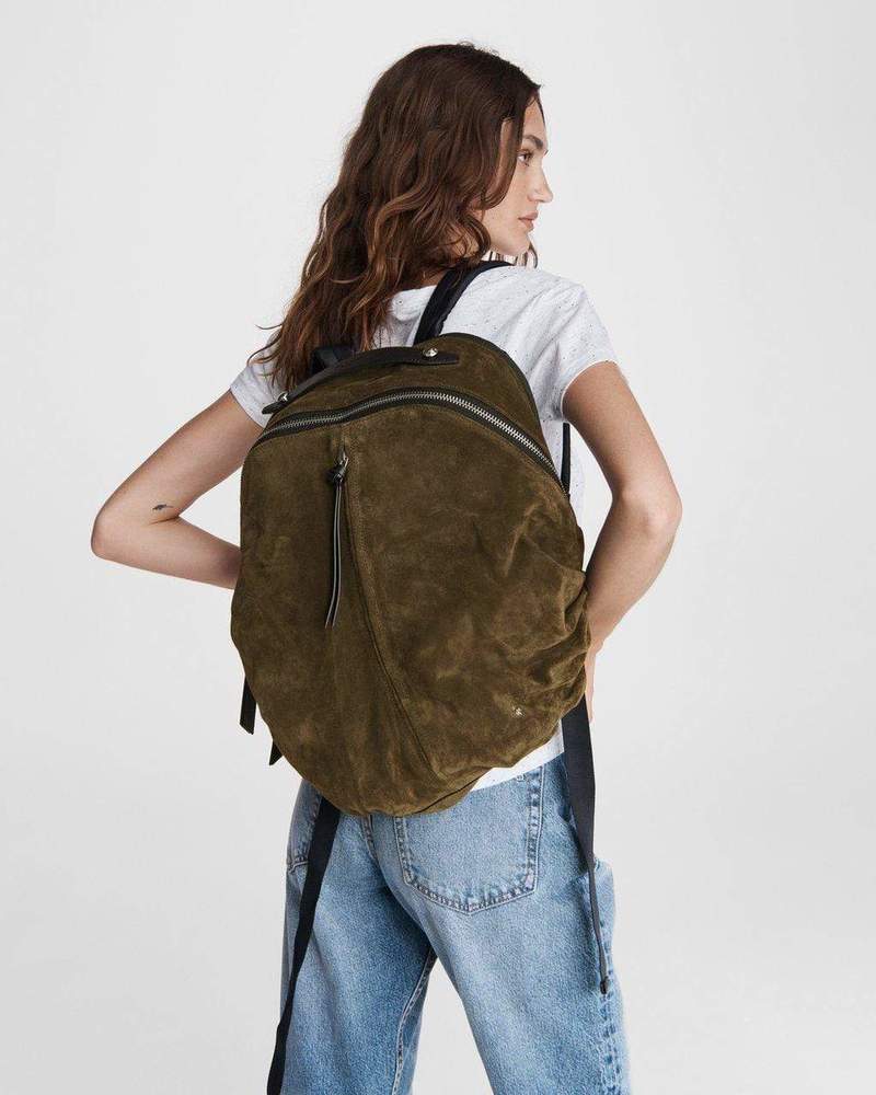 [Rest & Recreation] WASHED COTTON BACKPACK ★大人気★ Green-Color-Washed-Canvas-