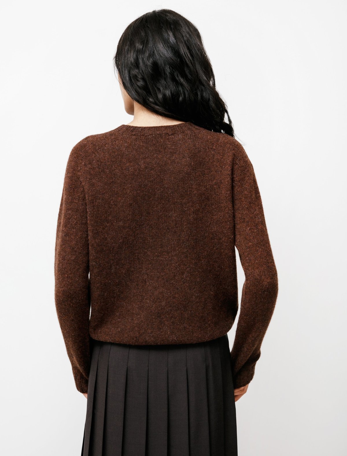 Neighbour Shetland Sweater - Coffee - Image 4 of 4