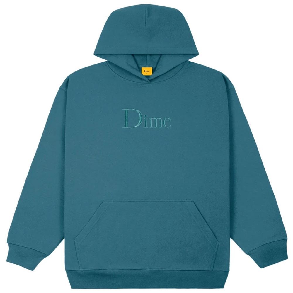 DIME SMALL LOGO SWEAT real teal スウェット Dime Classic Embroidered Hoodie - Real Teal | Garmentory