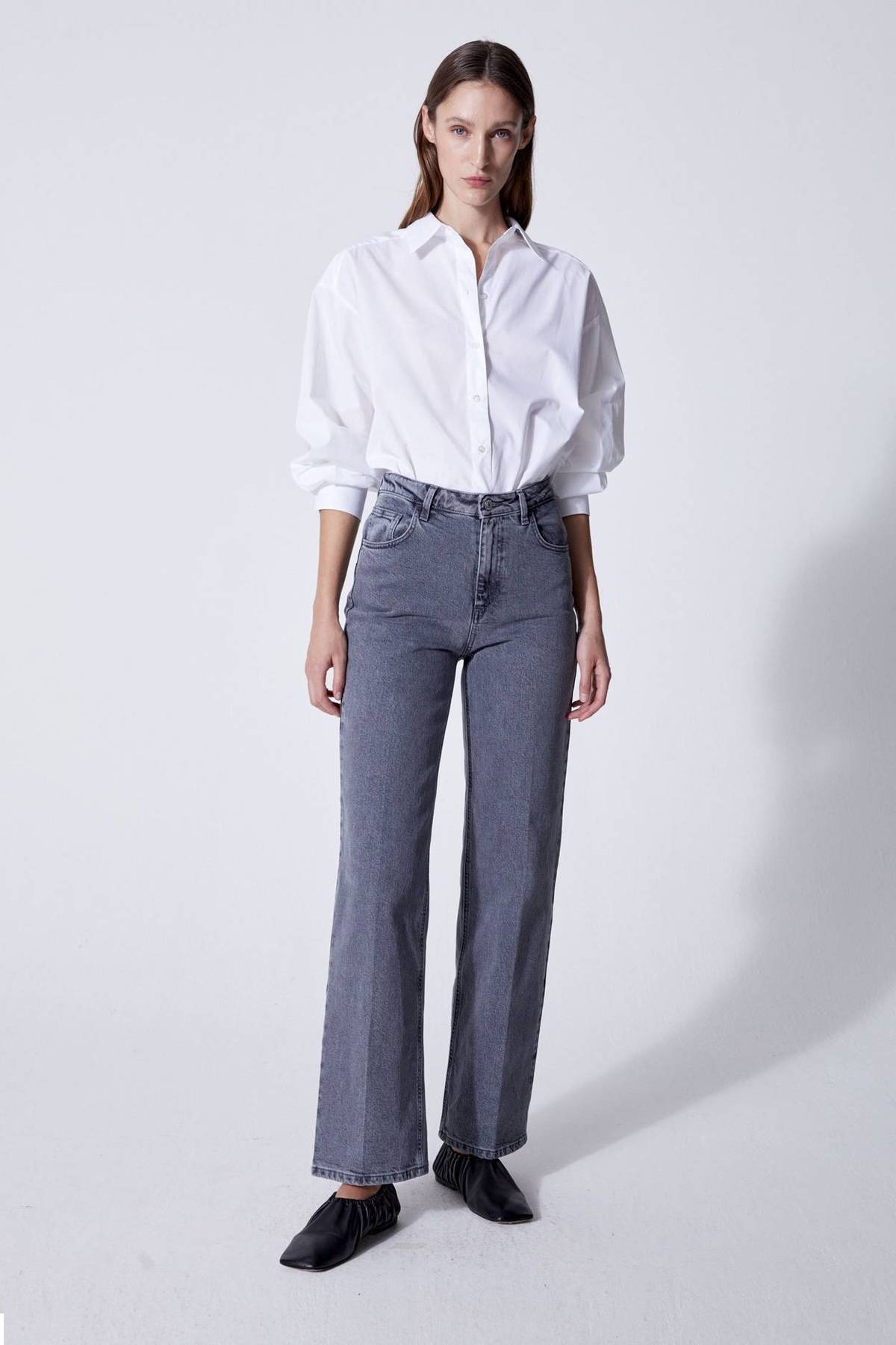 House of Dagmar Alba Denim - Light Grey - Image 1 of 6
