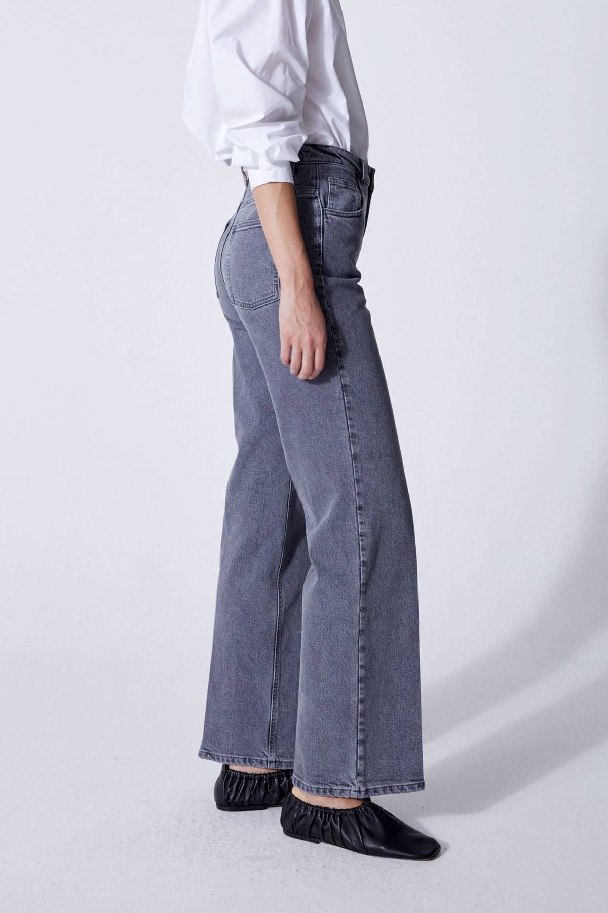 House of Dagmar Alba Denim - Light Grey - Image 4 of 6