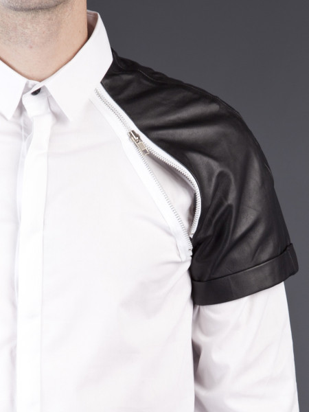 Sons Of Heroes Leather Detail Shirt Sons Of Heroes Leather Detail Shirt