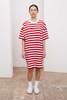 Kowtow Tee dress - red stripes - Thumbnail 1