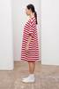 Kowtow Tee dress - red stripes - Thumbnail 3