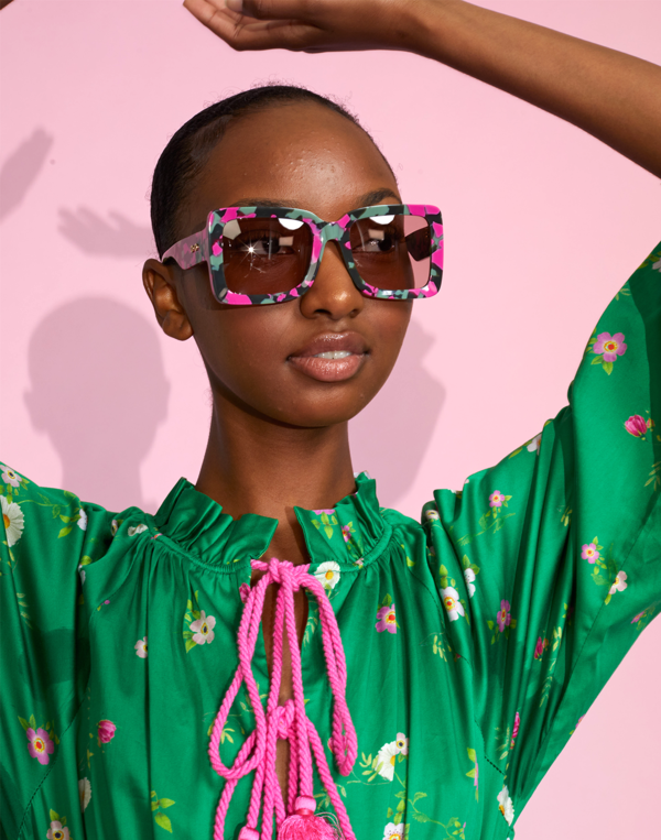 Rowley Tortoise sunglasses Cynthia Rowley Aster Sunglasses - Multi/Tortoise | Garmentory main image 2