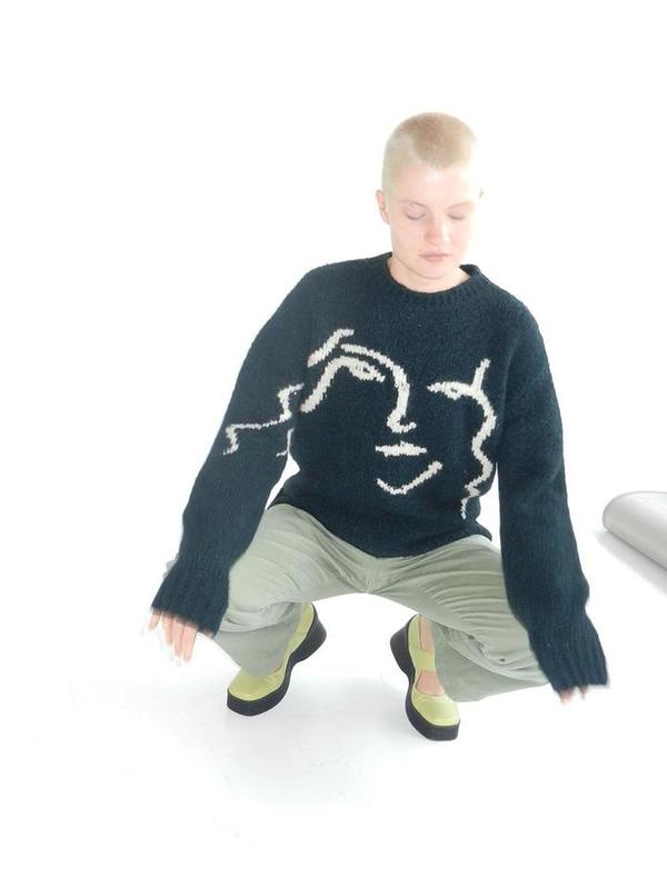 Paloma Wool Anita Knit Sweater - Granite Dark Green | Garmentory