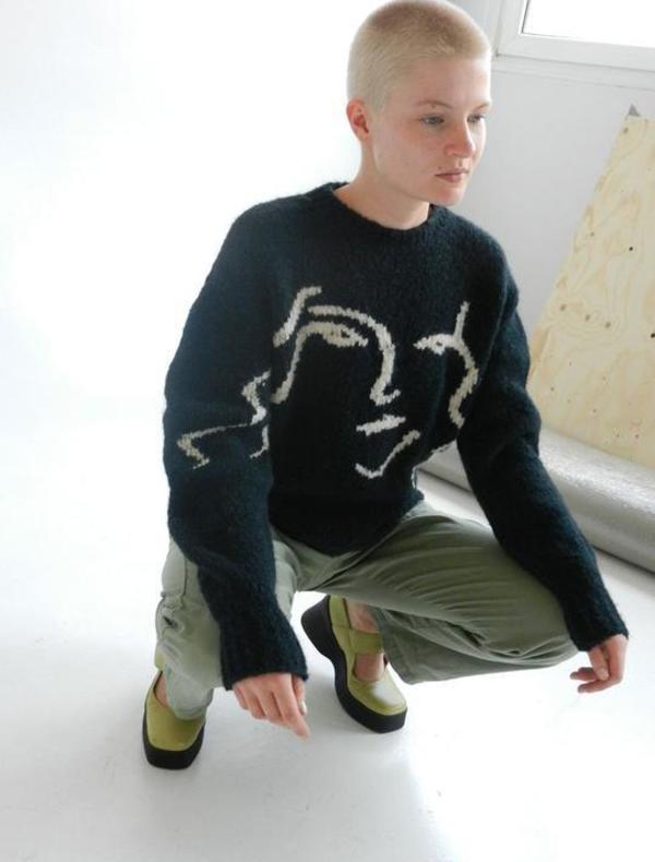 Paloma Wool Anita Knit Sweater - Granite Dark Green | Garmentory