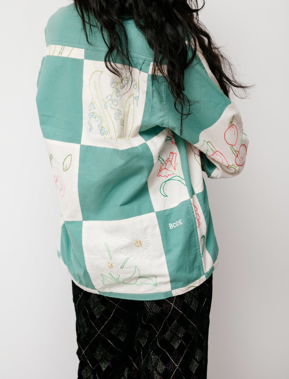 unisex BODE Botanical LS Shirt - Patchwork | Garmentory