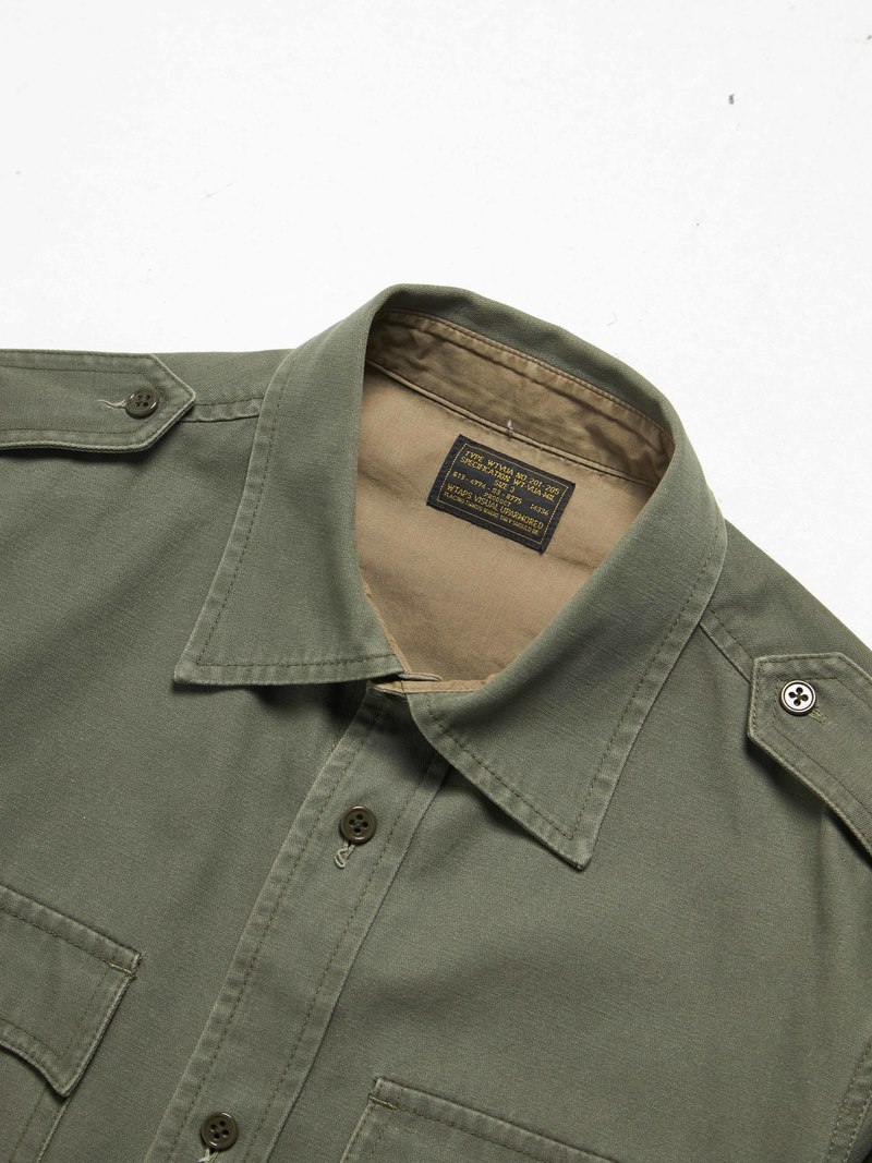 Wtaps M Khaki Cotton Overshirt | Garmentory