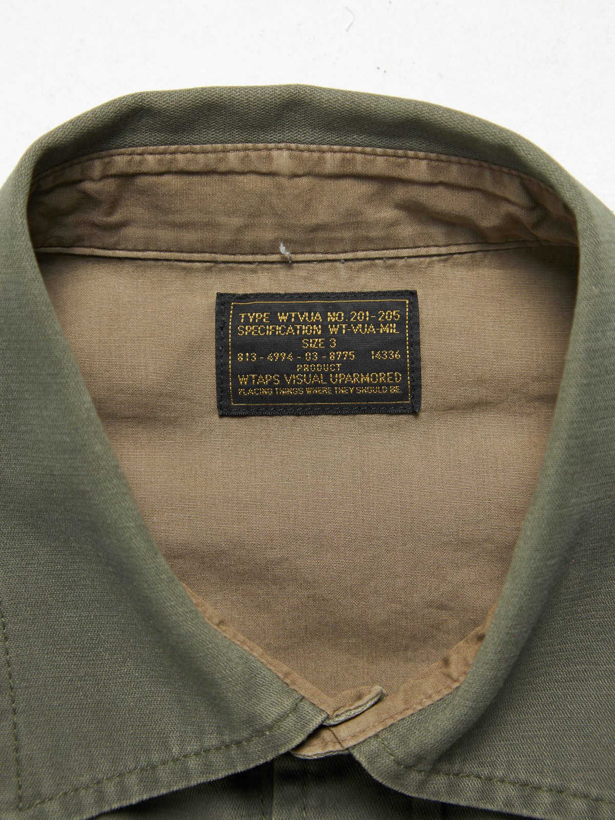 WTAPS ワークシャツ ミリタリーシャツ SPEC 201-205 カーキ M Wtaps M Khaki Cotton Overshirt | Garmentory