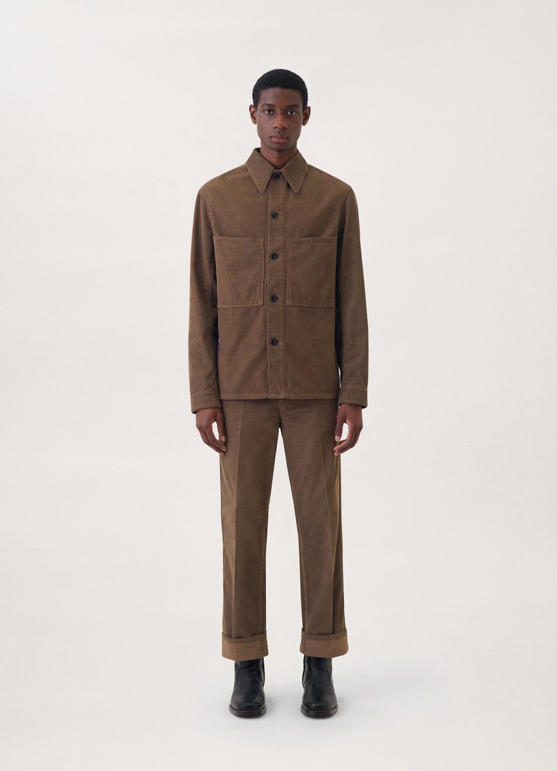 美品 LEMAIRE corduroy overshirt 48 L オフホワ Lemaire Overshirt cotton corduroy - Brown | Garmentory