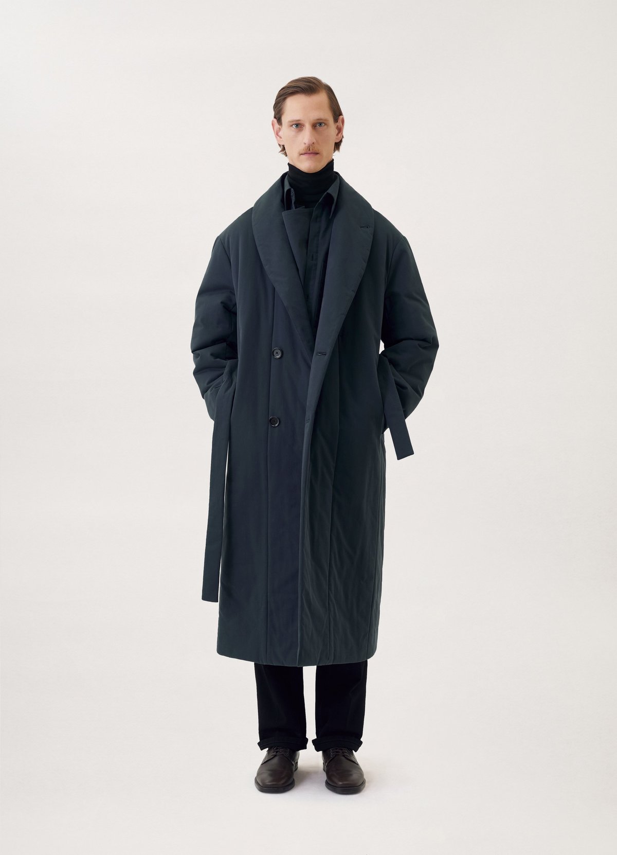 ジャケット・アウター LEMAIRE 21AW Wadded Bathroom Coat Lemaire Wadded bathrobe coat - vulcan blue | Garmentory