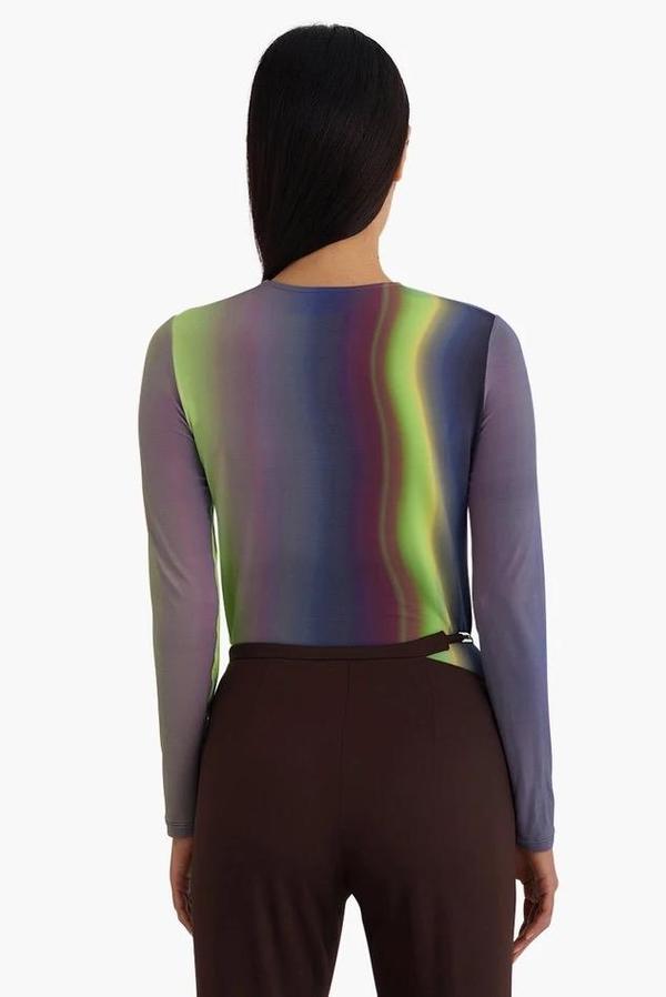 Paloma Wool Iceland Long Sleeved Northern Lights T-Shirt - Multi