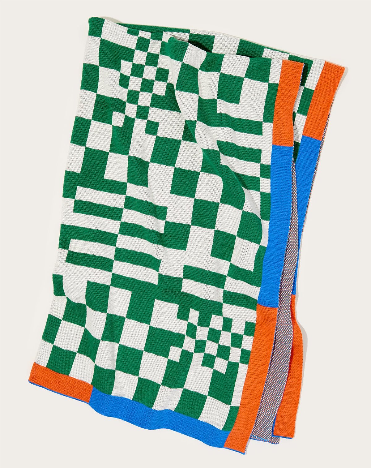 dusen dusen  ニットスロー Dusen Dusen Knit Throw - Check | Garmentory