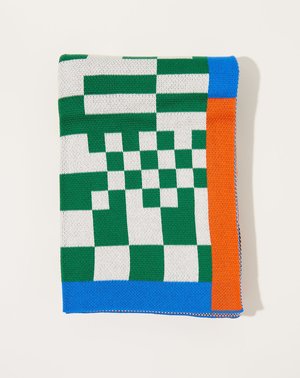 Dusen Dusen Knit Throw - Check | Garmentory