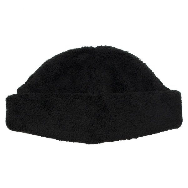 cableami Boa Fleece Drawcord Hat - Black