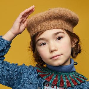 Misha & Puff Baby And Child Accordion Pleat Collar Peacock Green 